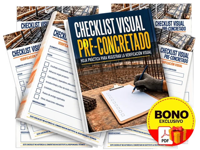 Mockup del bono 1: Lista de Verificación Visual Antes del Concretado