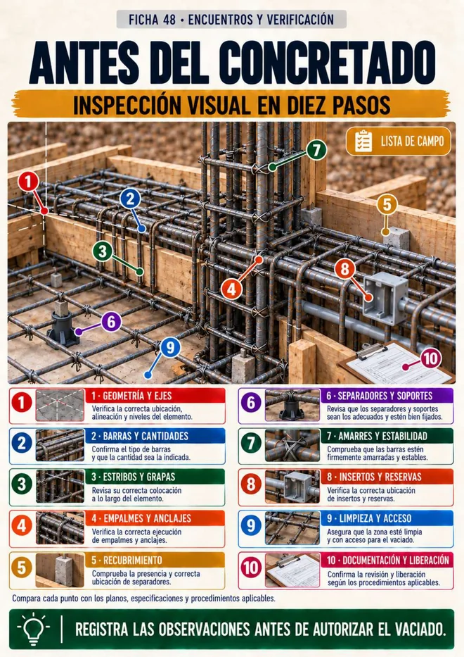 Ficha visual ilustrada del Manual Visual de Armaduras de Acero