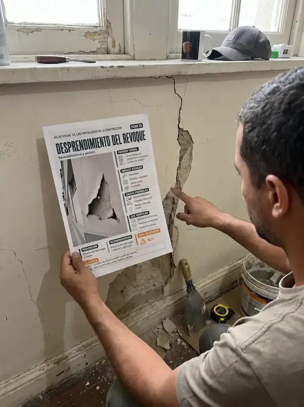 Manual Visual de Armaduras de Acero en uso durante la revisión en la obra