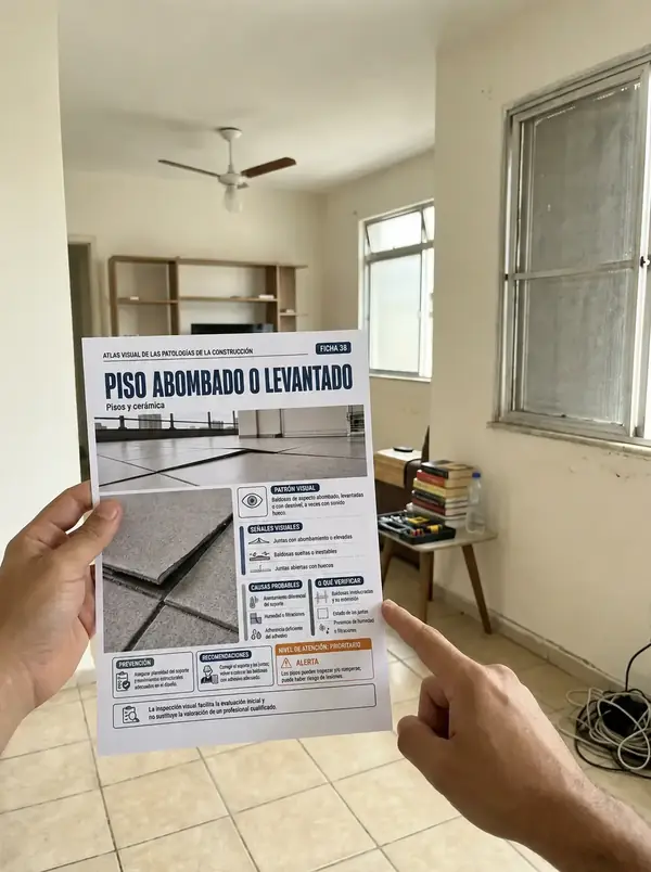 Manual Visual de Armaduras de Acero en uso durante la revisión en la obra